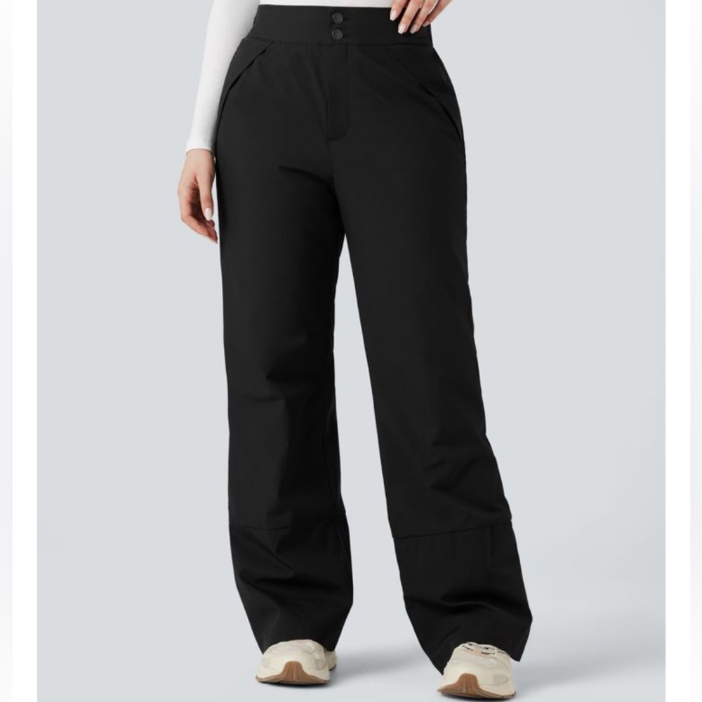 Halará High Waisted Warming Hiking Bootcut Pants with Pockets